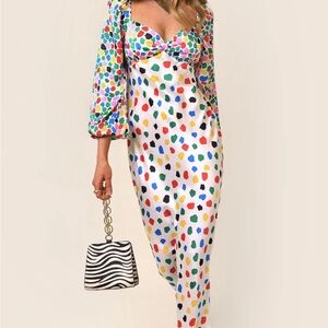 RIXO multi color dress cocktail dress